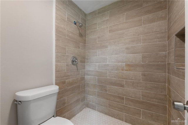 2310 Arbor St, Harlingen, TX 78552 - bathroom with toilet and a tile shower
