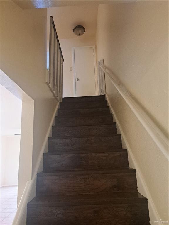 view of stairway