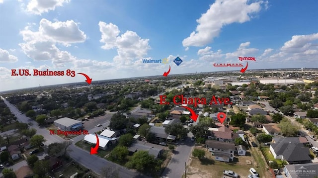 birds eye view of property