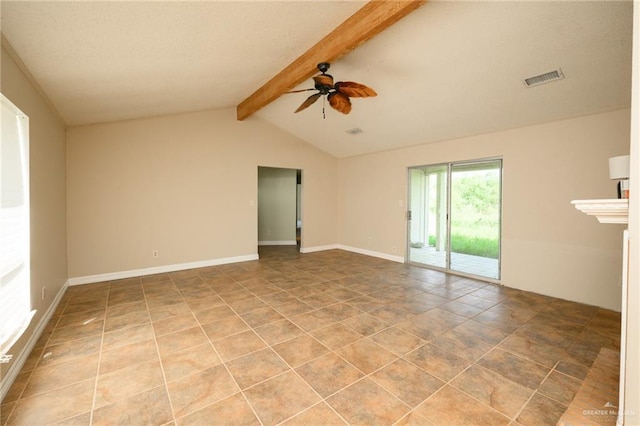 15220 Wilson Rd, Harlingen, TX 78552 - unfurnished room with ceiling fan and baseboards