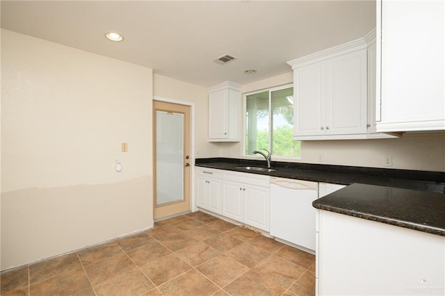 15220 Wilson Rd, Harlingen, TX 78552 - kitchen featuring dishwasher, white cabinets, and recessed lighting