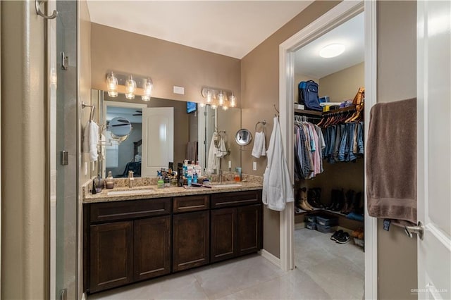 bathroom with vanity