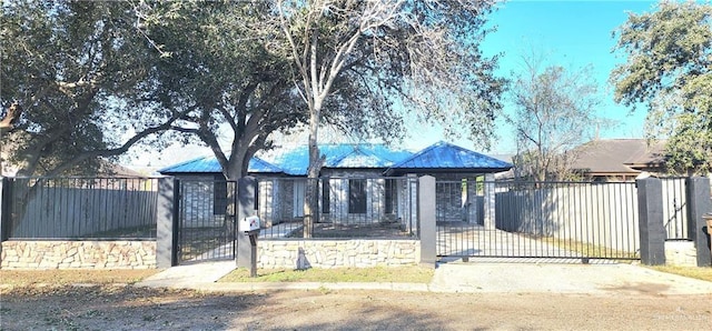 view of front of home