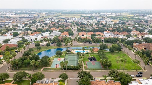 2228 S 45th St, Mcallen, TX 78503 - aerial perspective of suburban area featuring a pool area