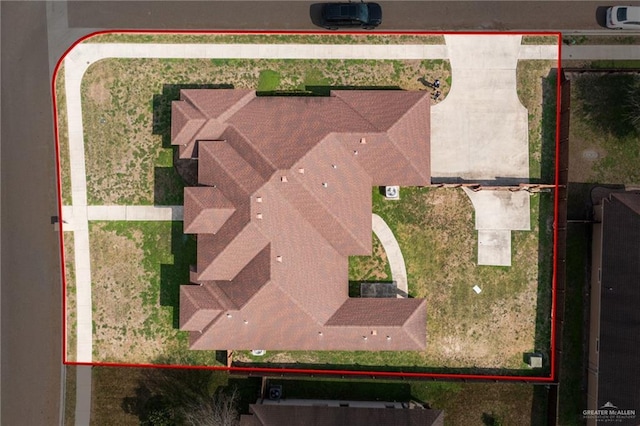 birds eye view of property