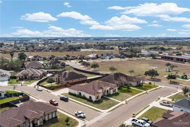 bird's eye view with a residential view