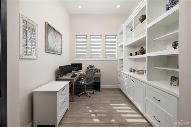 8101 N 5th St, Mcallen, TX 78504 - office space featuring baseboards, recessed lighting, and light wood-style floors
