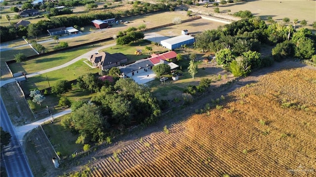 bird's eye view featuring a rural view