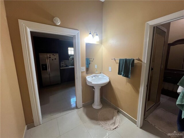 bathroom featuring tile patterned floors