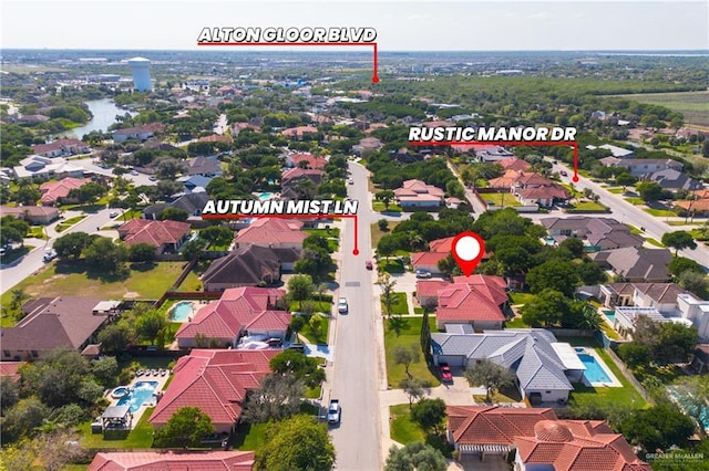 5512 Autumn Mist Ln, Brownsville, TX 78526 - aerial perspective of suburban area