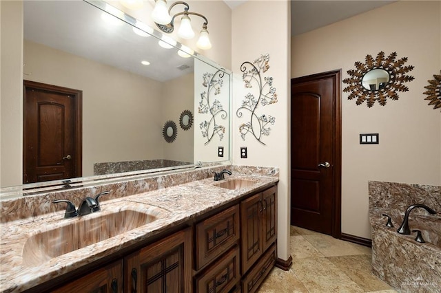 bathroom with vanity