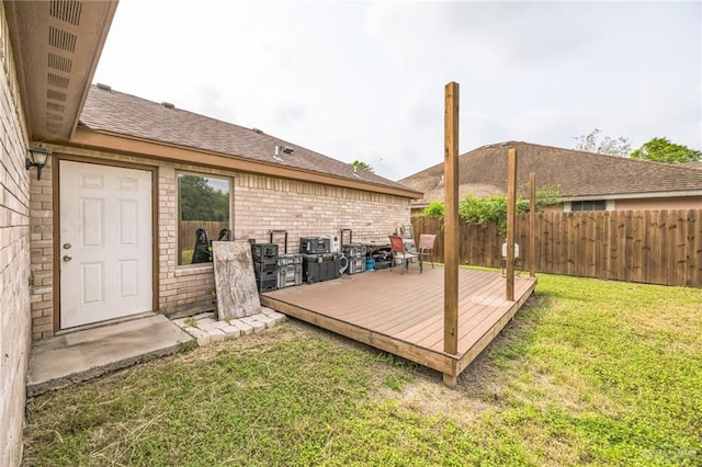 612 Valencia Ln, Brownsville, TX 78521 - view of wooden deck