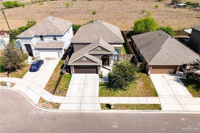 birds eye view of property