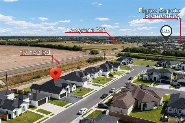 3404 Saint Honore Dr, Mcallen, TX 78504 - birds eye view of property with a residential view