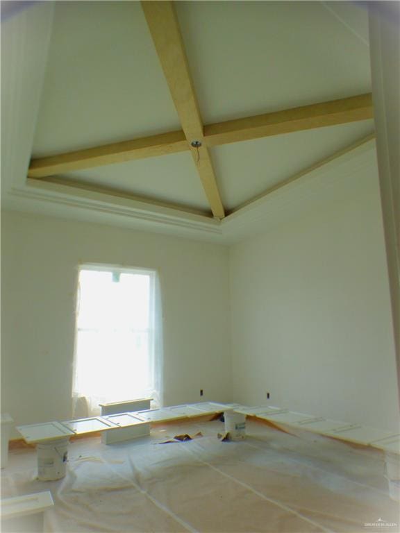 2701 E Versace Dr, Edinburg, TX 78542 - unfurnished room featuring beamed ceiling