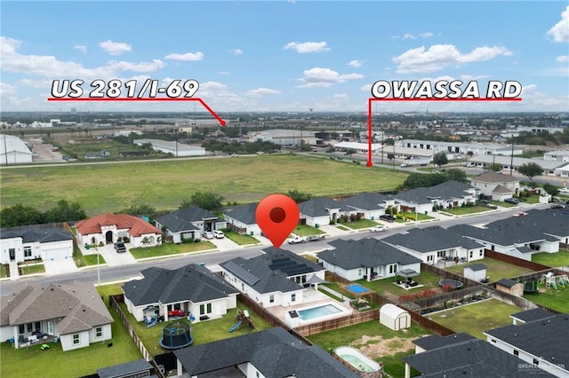 5904 N Dodger St, Pharr, TX 78577 - aerial view of residential area