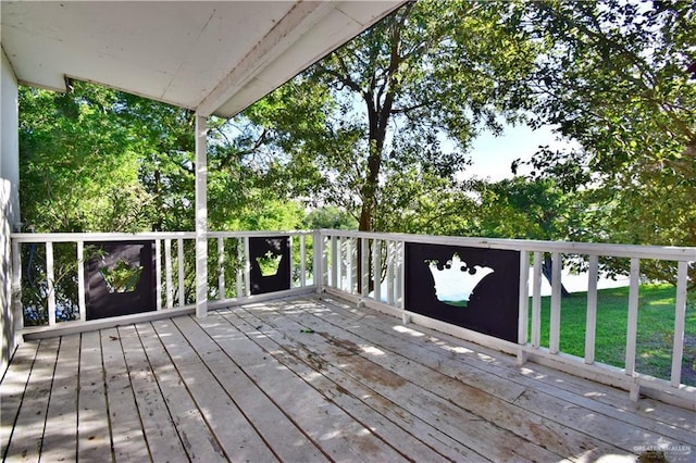 307 Bolivar Ave Unit 2, Rancho Viejo, TX 78575 - view of wooden deck