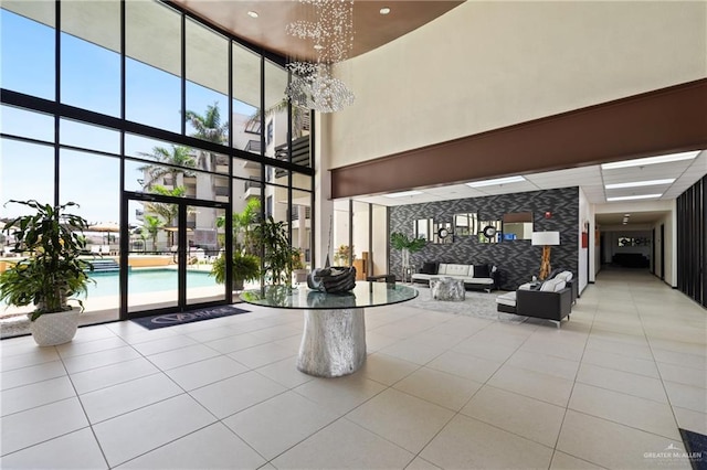 813 Travis St Unit 203, Mission, TX 78572 - building lobby with a towering ceiling and a wall of windows