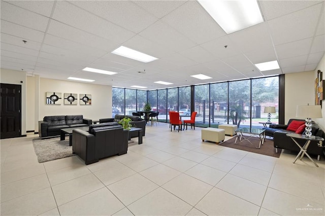 813 Travis St Unit 203, Mission, TX 78572 - community lobby featuring floor to ceiling windows and a drop ceiling
