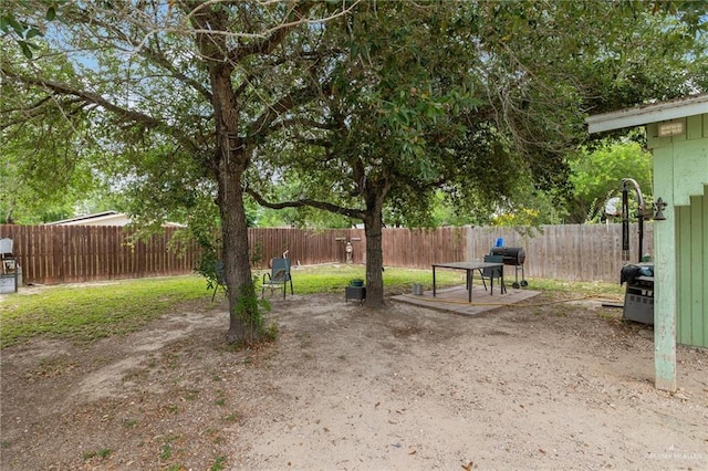 4122 Tagle St, Edinburg, TX 78541 - fenced backyard featuring a patio area