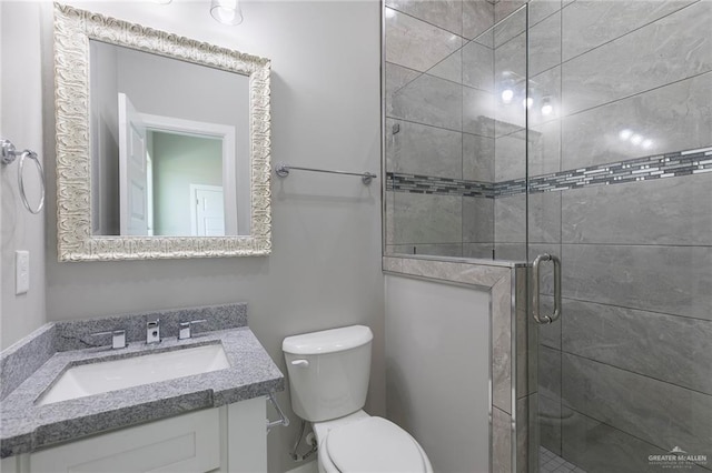 3205 Brentwood St, Edinburg, TX 78539 - full bath with toilet, vanity, and a shower stall