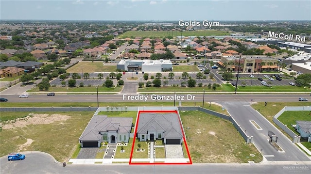 3205 Brentwood St, Edinburg, TX 78539 - aerial view of property's location featuring property boundaries highlighted