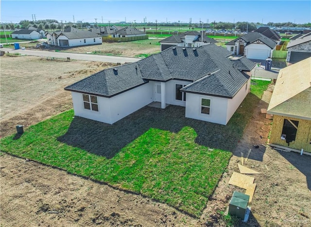 bird's eye view with a residential view