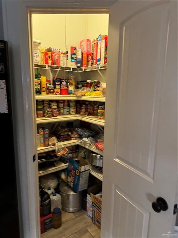 view of pantry