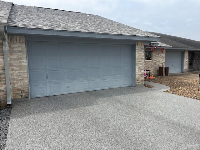 garage with central AC unit