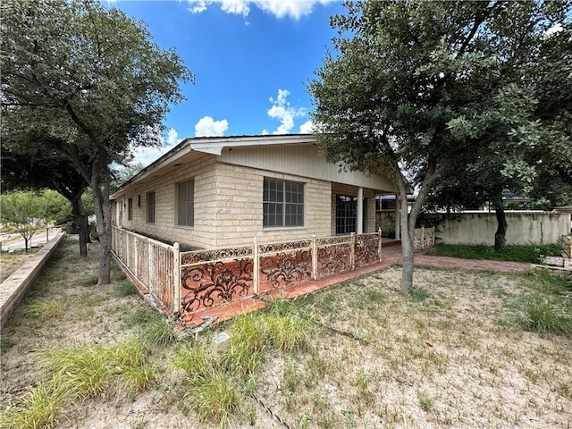 view of back of property