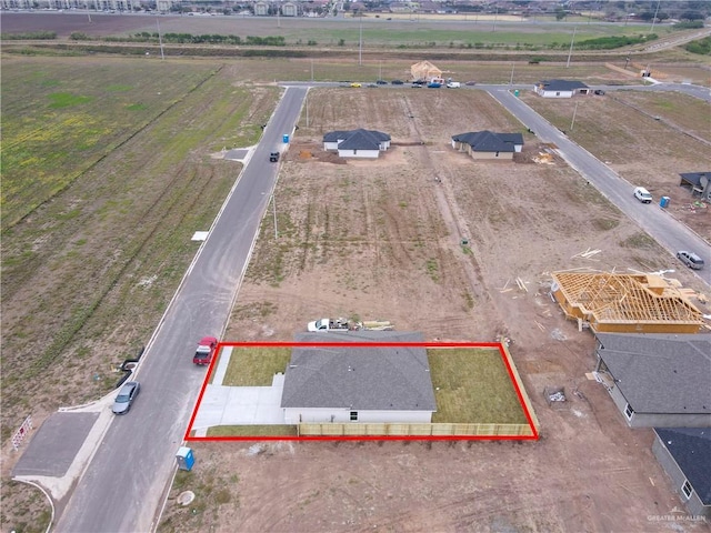 2205 Cardinal Dr, Weslaco, TX 78596 - view of rural area with property boundaries highlighted