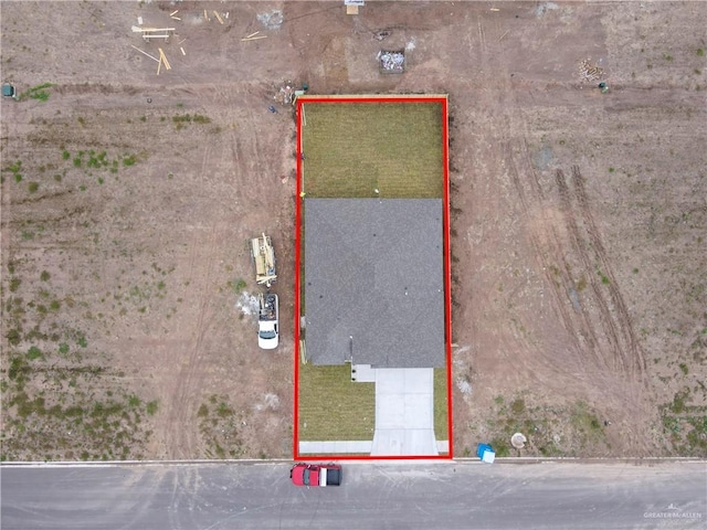 2205 Cardinal Dr, Weslaco, TX 78596 - aerial view of property and surrounding area with property boundaries highlighted