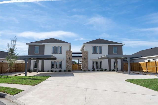1106 Copper Ln, San Juan, TX 78589 - view of front of house with stucco siding and fence