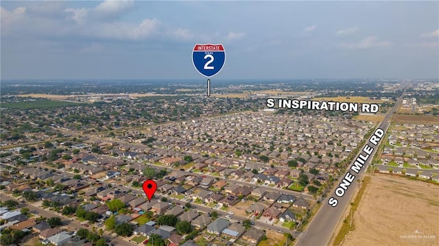 512 S Mina De Oro St, Mission, TX 78572 - aerial view of property's location with nearby suburban area