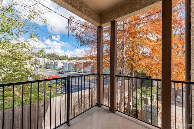 view of balcony