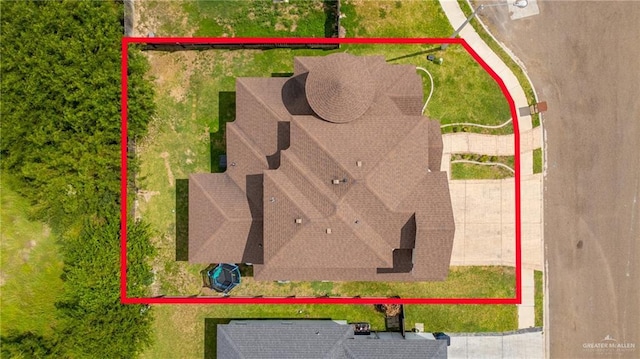 4805 Galilea St, Edinburg, TX 78542 - view of subject property with property boundaries highlighted