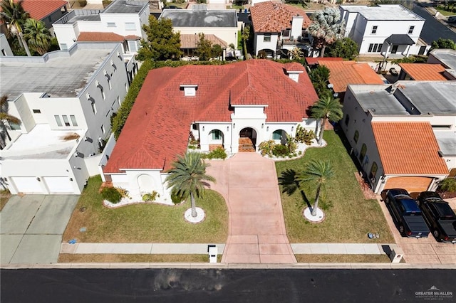 birds eye view of property featuring a residential view