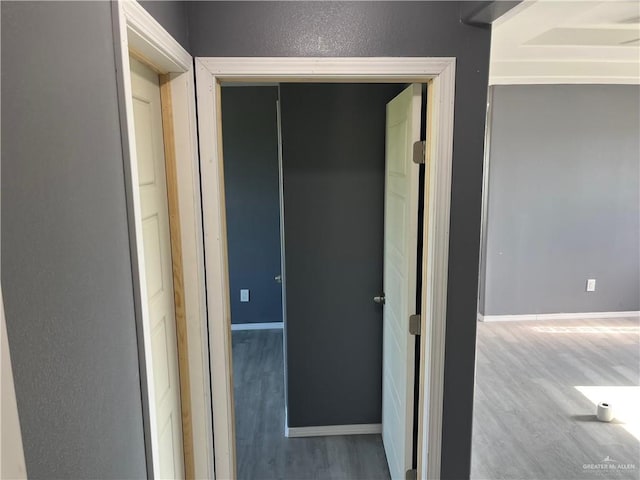 121 N Kentucky St, Mission, TX 78573 - corridor with wood finished floors and baseboards