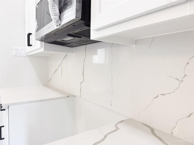 interior details with white cabinetry