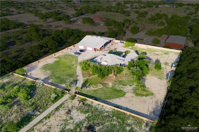 drone / aerial view featuring a rural view