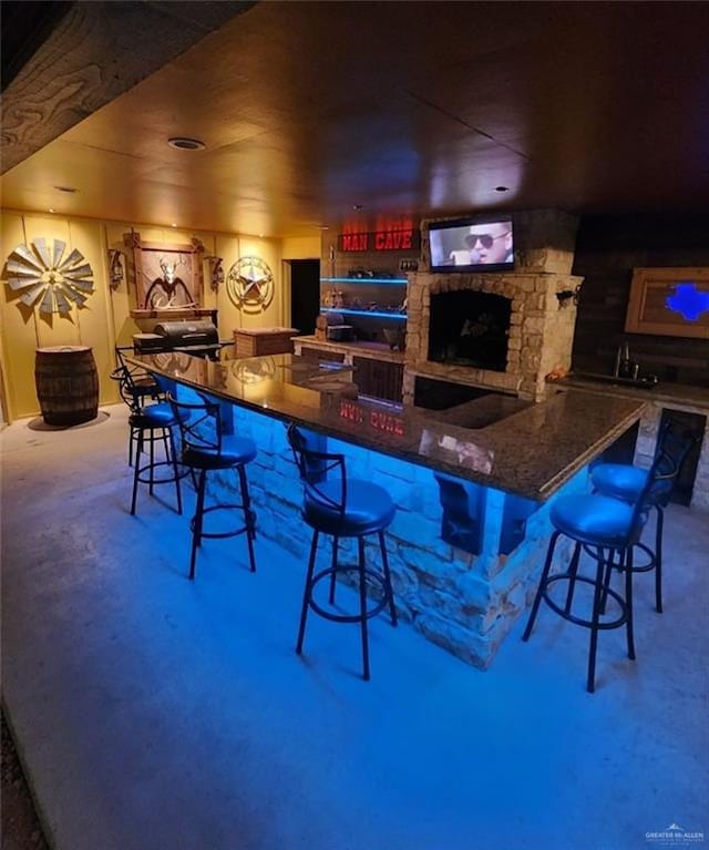 4116 N Flores St, Edinburg, TX 78541 - bar featuring carpet flooring