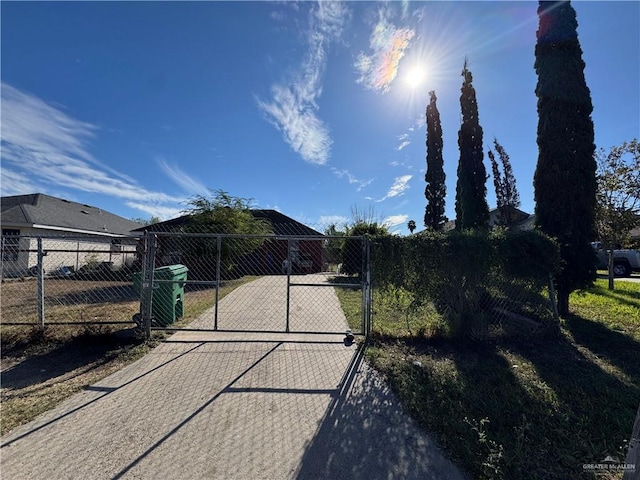 exterior space featuring fence