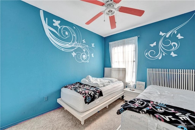2201 S Jackson Road I Unit 7, Pharr, TX 78577 - bedroom featuring carpet and ceiling fan