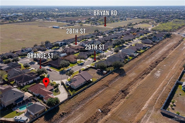 birds eye view of property featuring a residential view