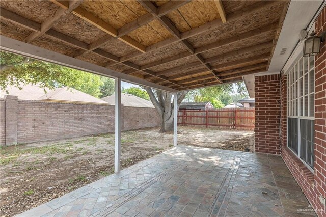 2109 E 28th St, Mission, TX 78574 - view of patio featuring a fenced backyard