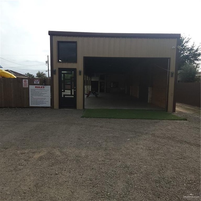 view of outbuilding