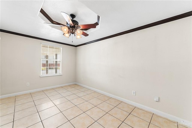 8907 Other, San Antonio, TX 78242 - empty room with ceiling fan, ornamental molding, and baseboards