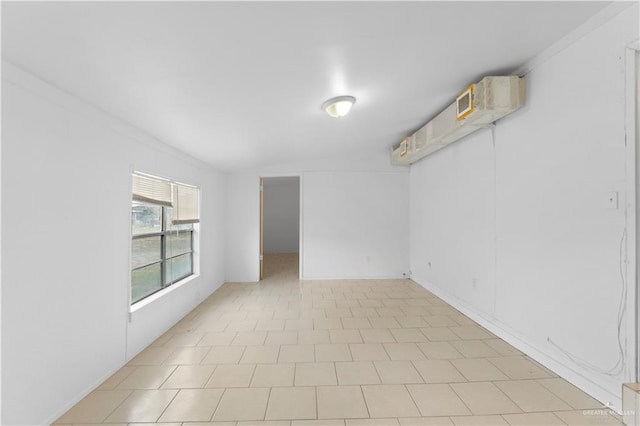 view of spare room