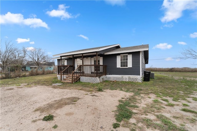 view of front of house with covered porch