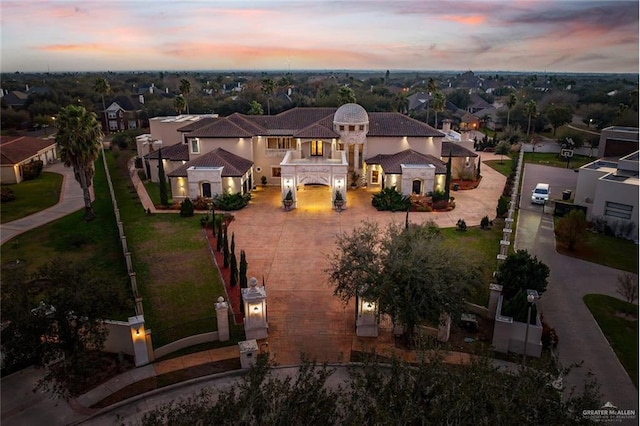 drone / aerial view featuring a residential view